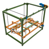 吊笼纵向框式收板机