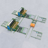 八尺胶机排板线