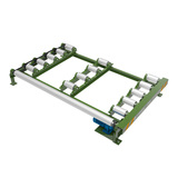 4X8尺三排短辊筒动力地滚