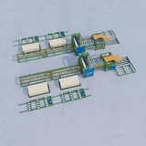 四尺气动翻板排板线