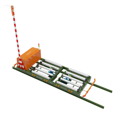 4X8双排辊筒轨道车